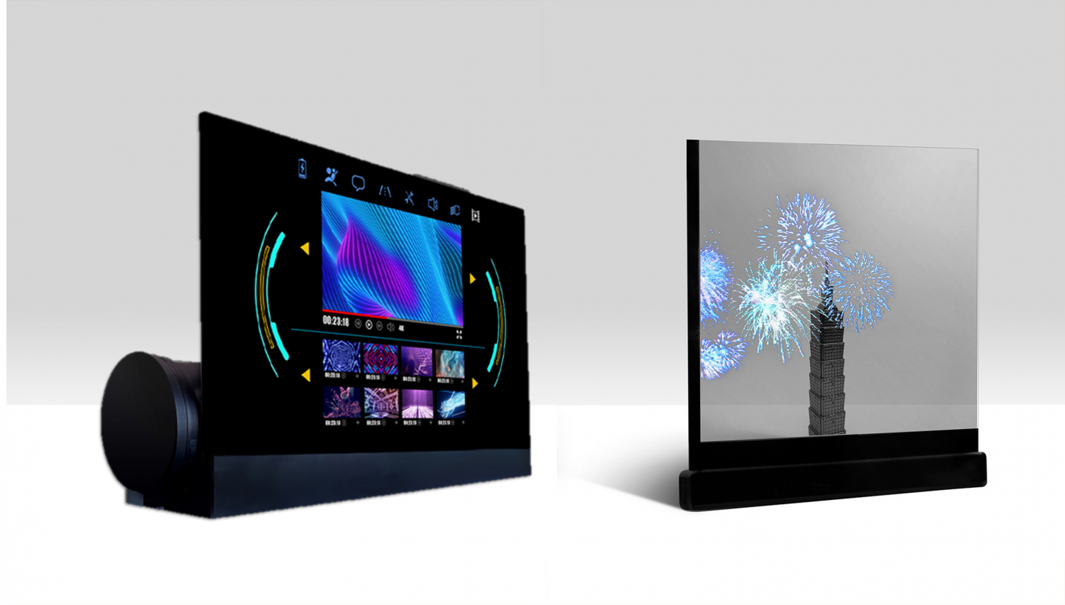 可卷式、折迭性、高透明